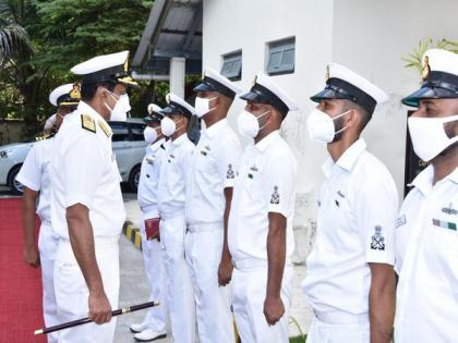 Flag Officer Commanding-in-Chief Naval Command visits Lakshwadeep islands | Flag Officer Commanding-in-Chief Naval Command visits Lakshwadeep islands