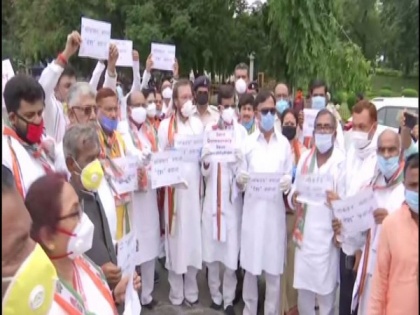Rajasthan crisis: Congress holds nationwide protests against BJP's 'anti-democratic' actions | Rajasthan crisis: Congress holds nationwide protests against BJP's 'anti-democratic' actions