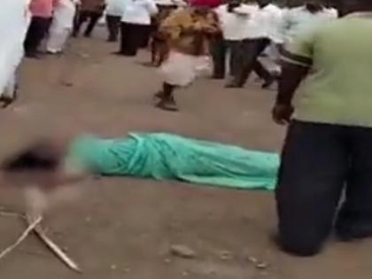 Maha horror: Dalit widow beaten on road for seeking return of Rs 2K | Maha horror: Dalit widow beaten on road for seeking return of Rs 2K