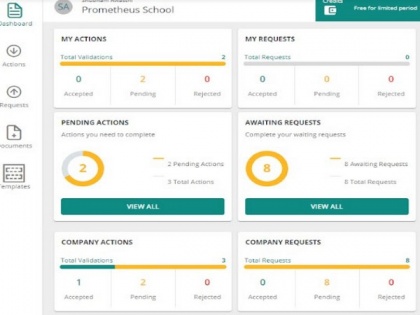 Prometheus School partners with ValidateMe for blockchain digital storage and verification | Prometheus School partners with ValidateMe for blockchain digital storage and verification