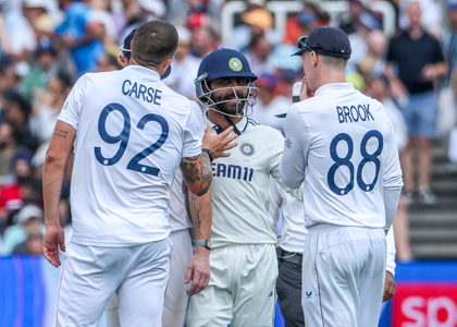 3rd Test: Ravindra Jadeja-Brydon Carse involved in heated collision at Lord's | 3rd Test: Ravindra Jadeja-Brydon Carse involved in heated collision at Lord's