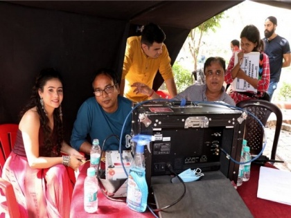 Actress Priyanka Singh completed shooting of Director Dhiraj Kumar's film Suswagatam Khushmadeed under the banner of Insite India | Actress Priyanka Singh completed shooting of Director Dhiraj Kumar's film Suswagatam Khushmadeed under the banner of Insite India