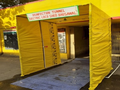 Railways develops disinfectant tunnel to curb COVID-19 spread | Railways develops disinfectant tunnel to curb COVID-19 spread