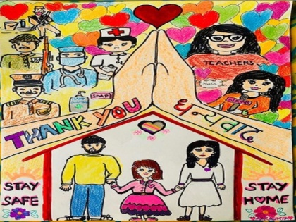 Aaradhya Bachchan pays artistic tribute to frontline workers fighting COVID-19 | Aaradhya Bachchan pays artistic tribute to frontline workers fighting COVID-19