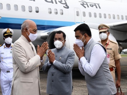 President Kovind arrives in Goa | President Kovind arrives in Goa
