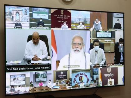 PM Modi holds meeting with field officials from states, districts on COVID-19 management | PM Modi holds meeting with field officials from states, districts on COVID-19 management