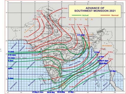Southwest monsoon advances further into north Arabian Sea, Gujarat, MP, Chhattisgarh | Southwest monsoon advances further into north Arabian Sea, Gujarat, MP, Chhattisgarh