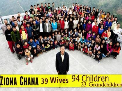 Mizoram man who headed world's largest family, with 39 wives, 94 children, dies | Mizoram man who headed world's largest family, with 39 wives, 94 children, dies