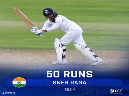 One-off Test: Sneh Rana, Taniya Bhatia help India women walk away with draw against England | One-off Test: Sneh Rana, Taniya Bhatia help India women walk away with draw against England