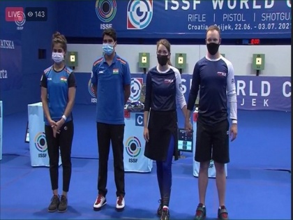 ISSF World Cup: Manu Bhaker, Saurabh Chaudhary settle for silver in mixed team event | ISSF World Cup: Manu Bhaker, Saurabh Chaudhary settle for silver in mixed team event