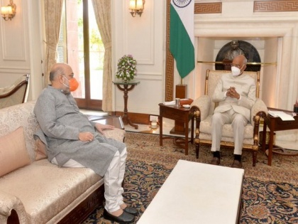 Amit Shah calls on President Kovind | Amit Shah calls on President Kovind