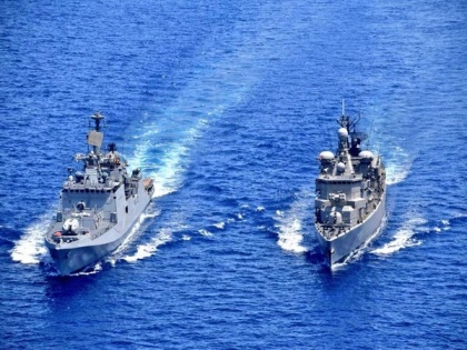 INS Tabar undertakes drills with Greek Navy ship in Mediterranean sea | INS Tabar undertakes drills with Greek Navy ship in Mediterranean sea