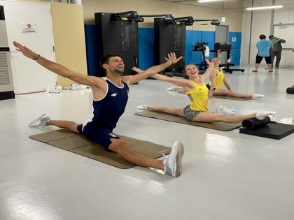 Tokyo Olympics: Novak Djokovic 'working on splits' alongside Belgium artistic gymnast | Tokyo Olympics: Novak Djokovic 'working on splits' alongside Belgium artistic gymnast