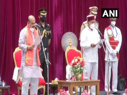 Basavaraj Bommai sworn-in as the 23rd Chief Minister of Karnataka | Basavaraj Bommai sworn-in as the 23rd Chief Minister of Karnataka