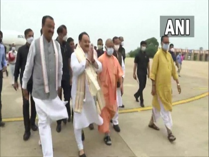 BJP chief JP Nadda arrives in Lucknow to address meeting of district council presidents, block chiefs | BJP chief JP Nadda arrives in Lucknow to address meeting of district council presidents, block chiefs
