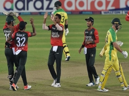 Shakib's spirited bowling sees B'desh defeat Aus in fifth T20I, win series 4-1 | Shakib's spirited bowling sees B'desh defeat Aus in fifth T20I, win series 4-1