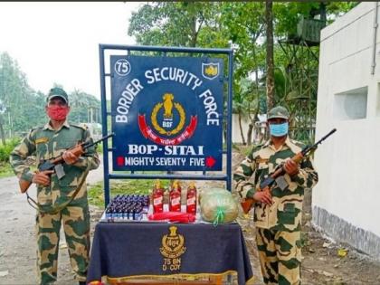 BSF seizes 8.5 kg cannabis, prohibited cough syrup at India-Bangladesh border | BSF seizes 8.5 kg cannabis, prohibited cough syrup at India-Bangladesh border
