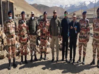 MoS Home visits ITBP Border Outpost in Ladakh, interacts with officers | MoS Home visits ITBP Border Outpost in Ladakh, interacts with officers
