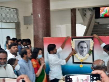 Telangana Congress leader Sravan calls Rajiv Gandhi 'modern architect' of India | Telangana Congress leader Sravan calls Rajiv Gandhi 'modern architect' of India Telangana Congress leader Sravan calls Rajiv Gandhi 'modern architect' of India | Telangana Congress leader Sravan calls Rajiv Gandhi 'modern architect' of India