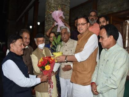 Uttarakhand CM meets Maharashtra Governor in Dehradun | Uttarakhand CM meets Maharashtra Governor in Dehradun