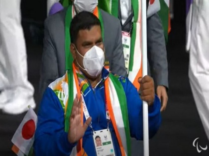 Tokyo Paralympics: Javelin thrower Tek Chand lead India's charge during Opening Ceremony | Tokyo Paralympics: Javelin thrower Tek Chand lead India's charge during Opening Ceremony
