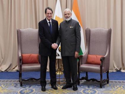 PM Modi meets Cyprus President, reiterates India's support to island nation's unity | PM Modi meets Cyprus President, reiterates India's support to island nation's unity