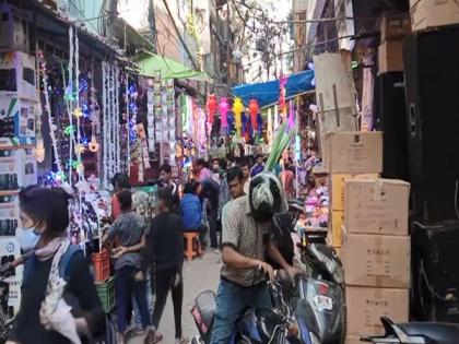 Uttar Pradesh's Prayagraj electric market glitters with lights ahead of Diwali | Uttar Pradesh's Prayagraj electric market glitters with lights ahead of Diwali