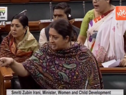 'You were quiet when rape was used as a political weapon': Smriti Ir to Opposition MPs | 'You were quiet when rape was used as a political weapon': Smriti Ir to Opposition MPs