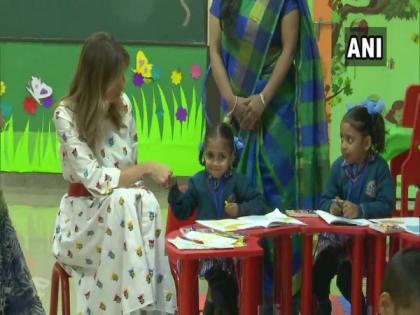 Excited children at Delhi govt school welcome Melania Trump to their 'happy world' | Excited children at Delhi govt school welcome Melania Trump to their 'happy world' Excited children at Delhi govt school welcome Melania Trump to their 'happy world' | Excited children at Delhi govt school welcome Melania Trump to their 'happy world'
