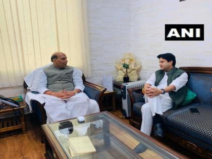 Jyotiraditya Scindia will help in strengthening BJP, says Rajnath Singh | Jyotiraditya Scindia will help in strengthening BJP, says Rajnath Singh Jyotiraditya Scindia will help in strengthening BJP, says Rajnath Singh | Jyotiraditya Scindia will help in strengthening BJP, says Rajnath Singh