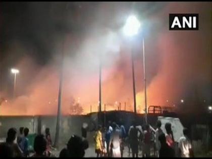 Fire at garbage dump in Chennai's Ernavur area doused, no casualties reported | Fire at garbage dump in Chennai's Ernavur area doused, no casualties reported