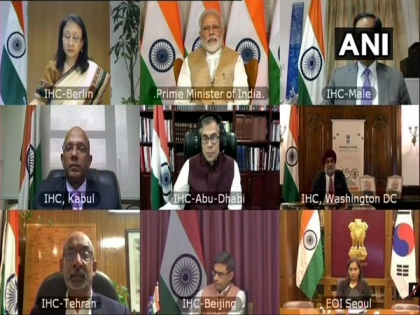 PM Modi interacts with Indian envoys abroad, urges them to be alert to developments in fight against COVID-19 | PM Modi interacts with Indian envoys abroad, urges them to be alert to developments in fight against COVID-19