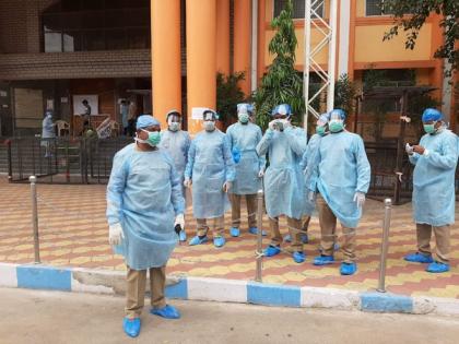 Telangana: Police deployed at Gandhi Hospital, Hyderabad following attack on a doctor | Telangana: Police deployed at Gandhi Hospital, Hyderabad following attack on a doctor
