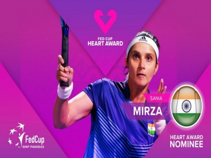 Sania Mirza becomes first Indian to be nominated for Fed Cup Heart Award | Sania Mirza becomes first Indian to be nominated for Fed Cup Heart Award