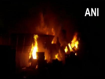 Fire breaks out at factory in Nashik's Satanpur | Fire breaks out at factory in Nashik's Satanpur