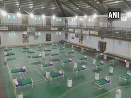 Baramulla stadium converted into wellness center for treating COVID-19 patients | Baramulla stadium converted into wellness center for treating COVID-19 patients