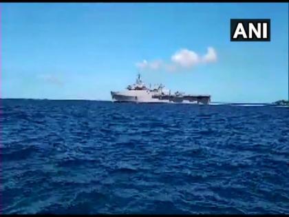INS Jalashwa reaches Male, to embark for Tuticorin with 700 Indians tomorrow | INS Jalashwa reaches Male, to embark for Tuticorin with 700 Indians tomorrow