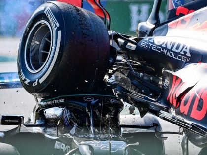 Lewis Hamilton praises halo for 'saving' him in Monza crash | Lewis Hamilton praises halo for 'saving' him in Monza crash