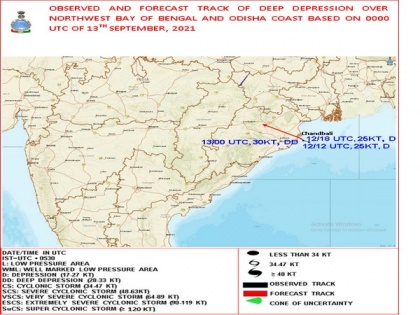 Deep depression crosses Odisha coast; heavy rain likely in west India | Deep depression crosses Odisha coast; heavy rain likely in west India