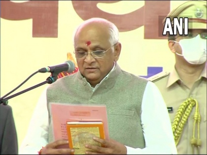 Bhupendra Patel sworn-in as 17th Chief Minister of Gujarat | Bhupendra Patel sworn-in as 17th Chief Minister of Gujarat