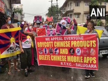 Regional Tibetan Youth Congress Members hold anti-China protest | Regional Tibetan Youth Congress Members hold anti-China protest