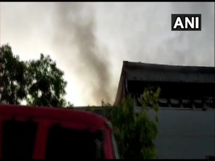 Fire breaks out at auto parts godown in Greater Noida | Fire breaks out at auto parts godown in Greater Noida