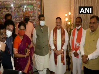 Former Telangana Minister Etela Rajender joins BJP | Former Telangana Minister Etela Rajender joins BJP