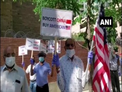 Indian-American community protest outside Chinese Consulate in Chicago | Indian-American community protest outside Chinese Consulate in Chicago