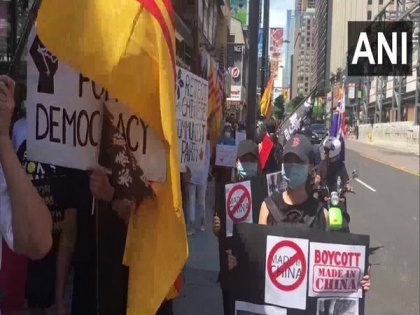 Indian, Tibetan, Vietnamese and Taiwanese diaspora take part in anti-China protest in Canada | Indian, Tibetan, Vietnamese and Taiwanese diaspora take part in anti-China protest in Canada