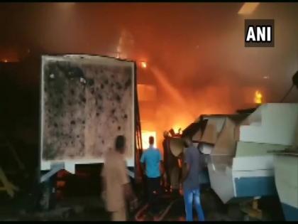 Fire breaks out at boat manufacturing unit in Puducherry | Fire breaks out at boat manufacturing unit in Puducherry