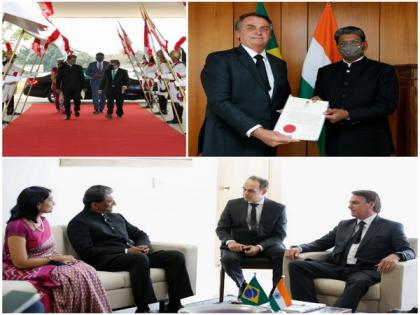 Indian Ambassador Suresh K Reddy presents his credentials to Brazil President | Indian Ambassador Suresh K Reddy presents his credentials to Brazil President