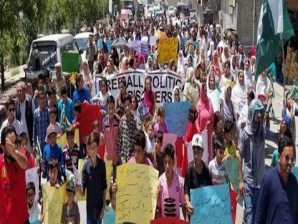 'Gilgit Baltistan not part of Pakistan, its laws do not apply': Protestors demand release of political prisoners | 'Gilgit Baltistan not part of Pakistan, its laws do not apply': Protestors demand release of political prisoners