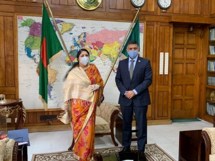 Indian envoy Vikram Doraiswami calls on Bangladesh Jatiya Sangsad Speaker Shirin Sharmin Chaudhury | Indian envoy Vikram Doraiswami calls on Bangladesh Jatiya Sangsad Speaker Shirin Sharmin Chaudhury