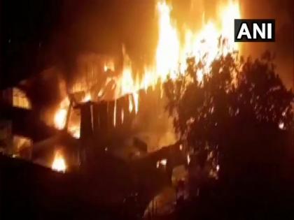 Fire breaks out at furniture godown in Gurugram | Fire breaks out at furniture godown in Gurugram